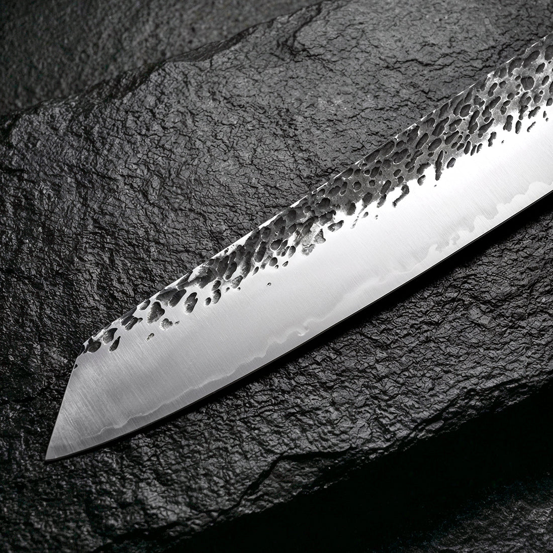 7-piece set Hand-Forged Knife Set with Rosewood Handles - Image 3