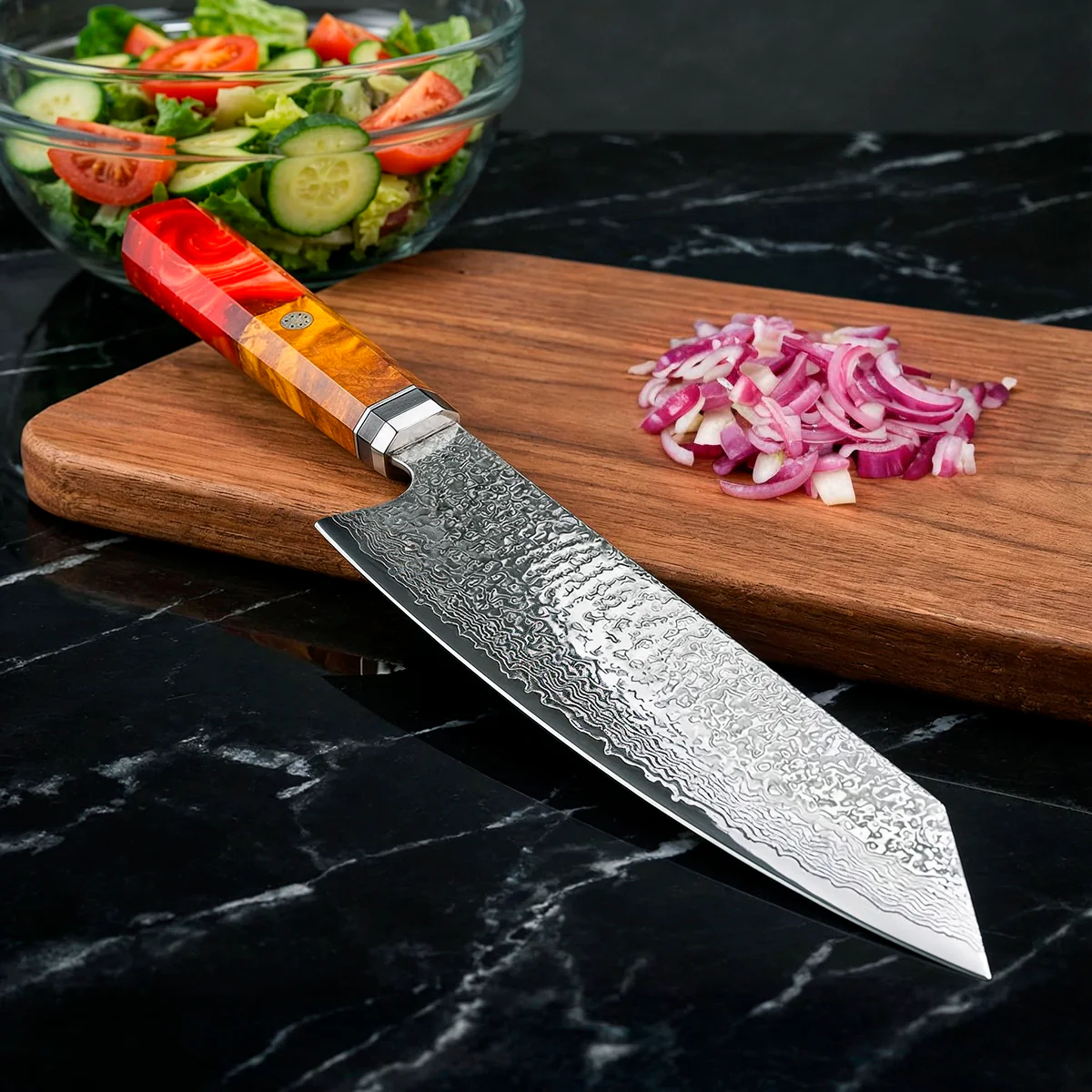 Damascus Santoku Knife - Image 11