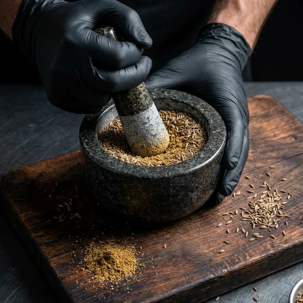 Handmade Polished Granite Mortar & Pestle - Image 3