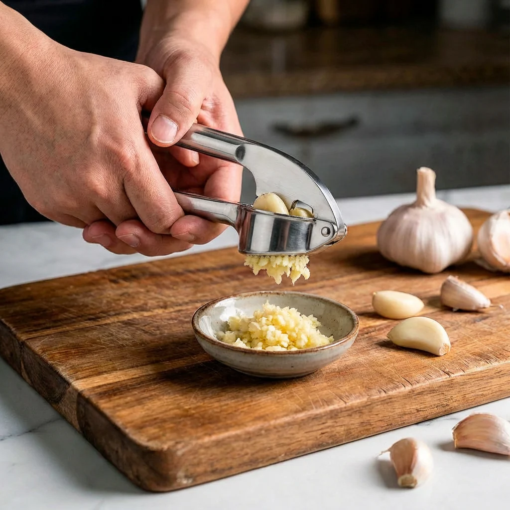 Thickened Stainless Steel Garlic Press with Ergonomic Handle - Image 6