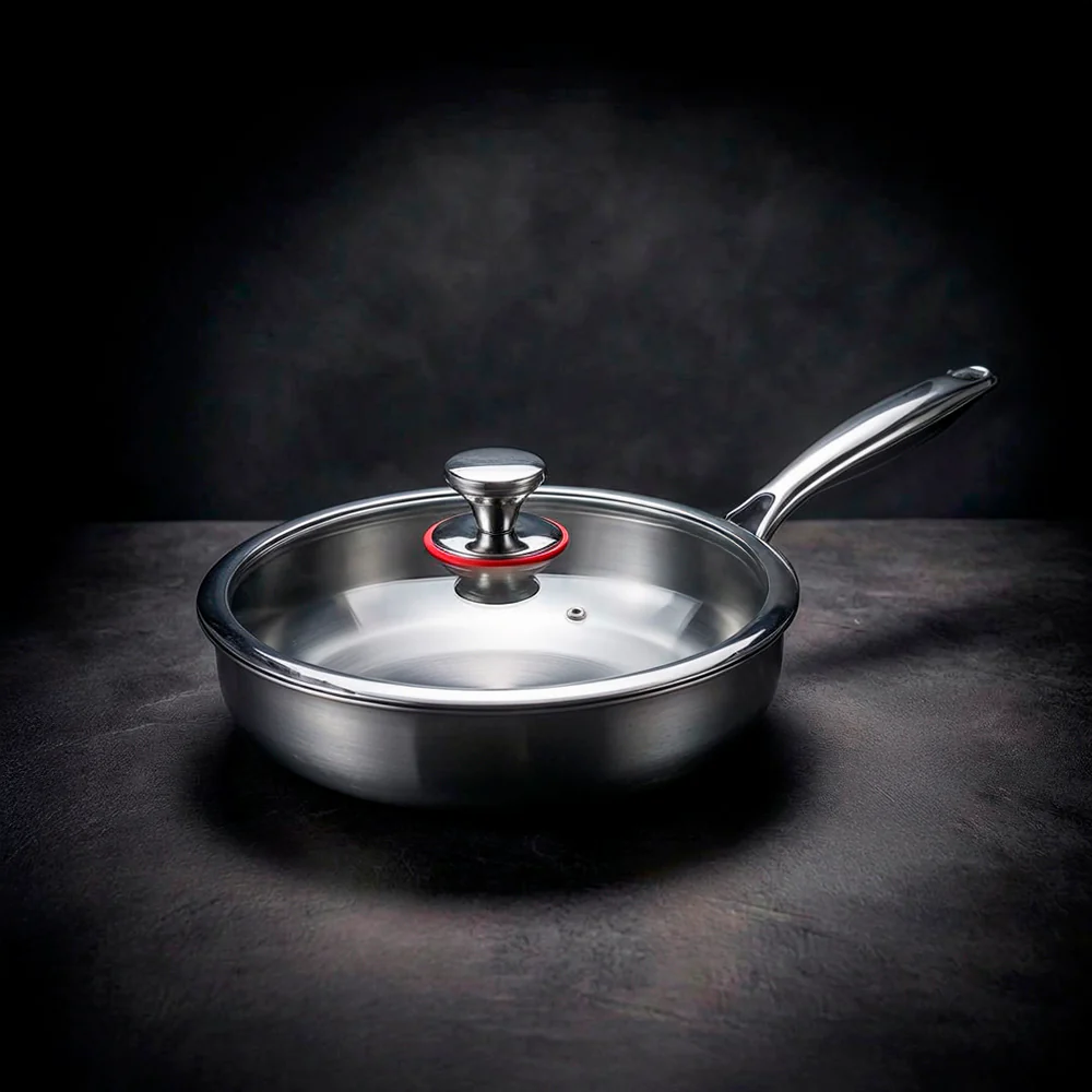 Titanium Flat-Bottom Sauté Pan - Image 3