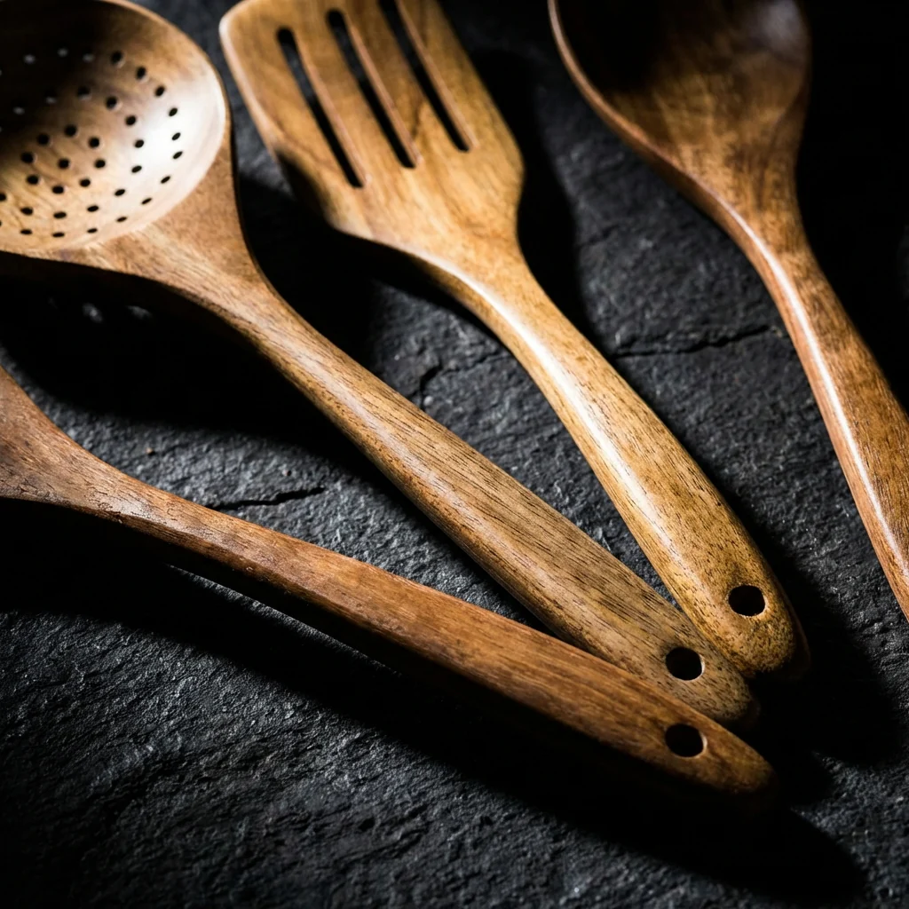 Artisan Teak Wood Utensils - Image 4